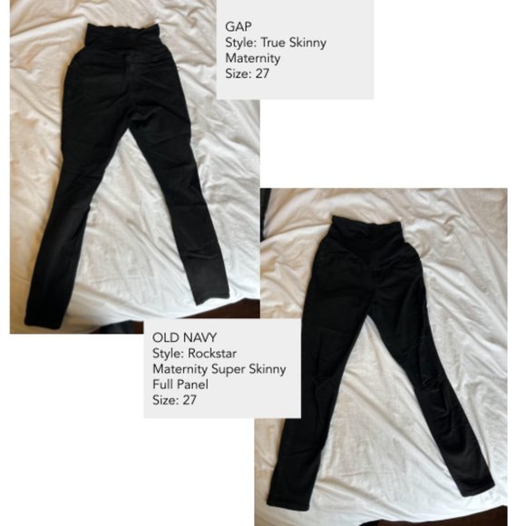 (10) Pairs of Maternity Jeans/Pants GAP, LOU & GREY, Old Navy, ASOS, DL Premium - Picture 4 of 8